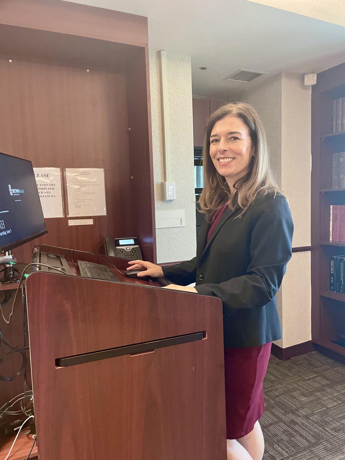 Amy Fogelman, MD presenting at Brown University GI Grand Rounds